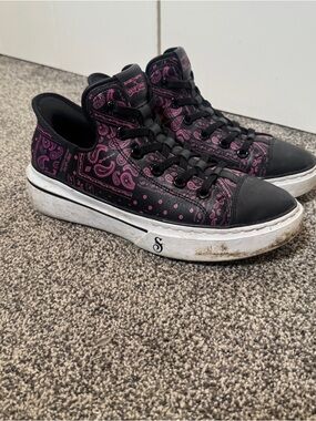Skechers x Snoop Dogg One Double G Sneakers Bandana Print Womens Size 8